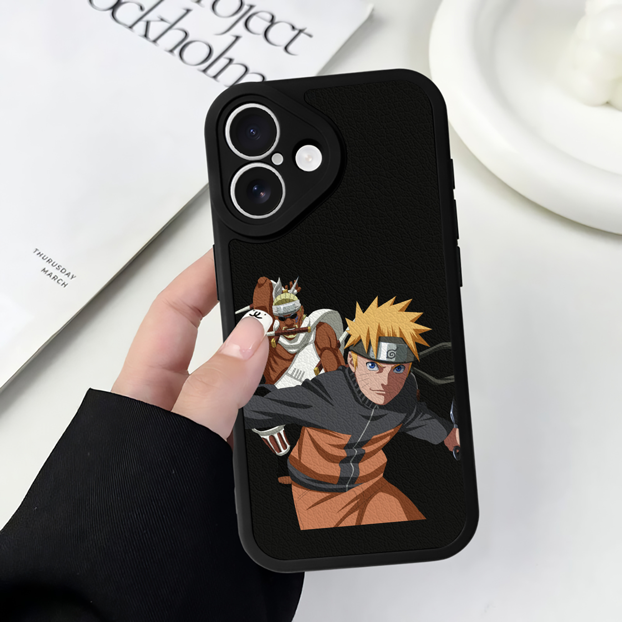 （画像用） NARUTO -ナルト- うずまき ナルト Uzumaki Naruto 【iPhone 16シリーズ対応】シリコンスマホケース（レザー調） 材質：シリコン